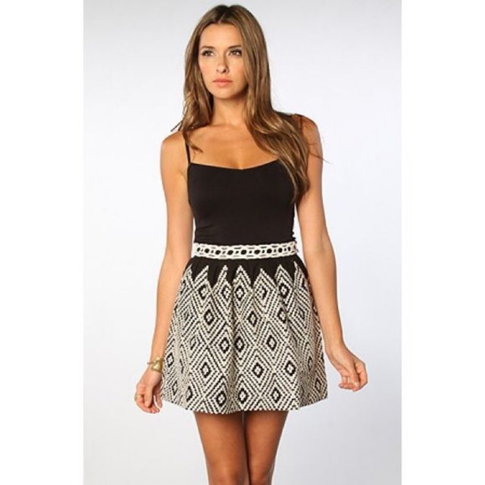 Free People Embroidered Mini Skirt Small